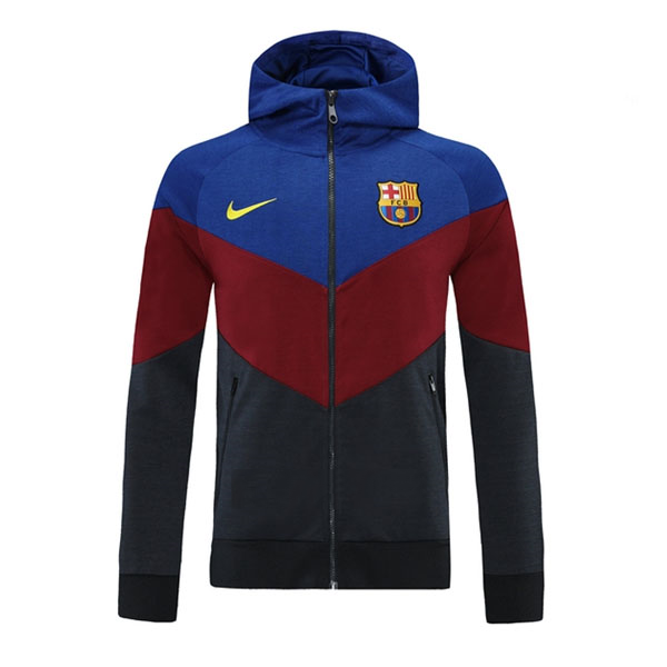 Veste Con Capucha Barcelone 2021-2022 Bleu Pas Cher